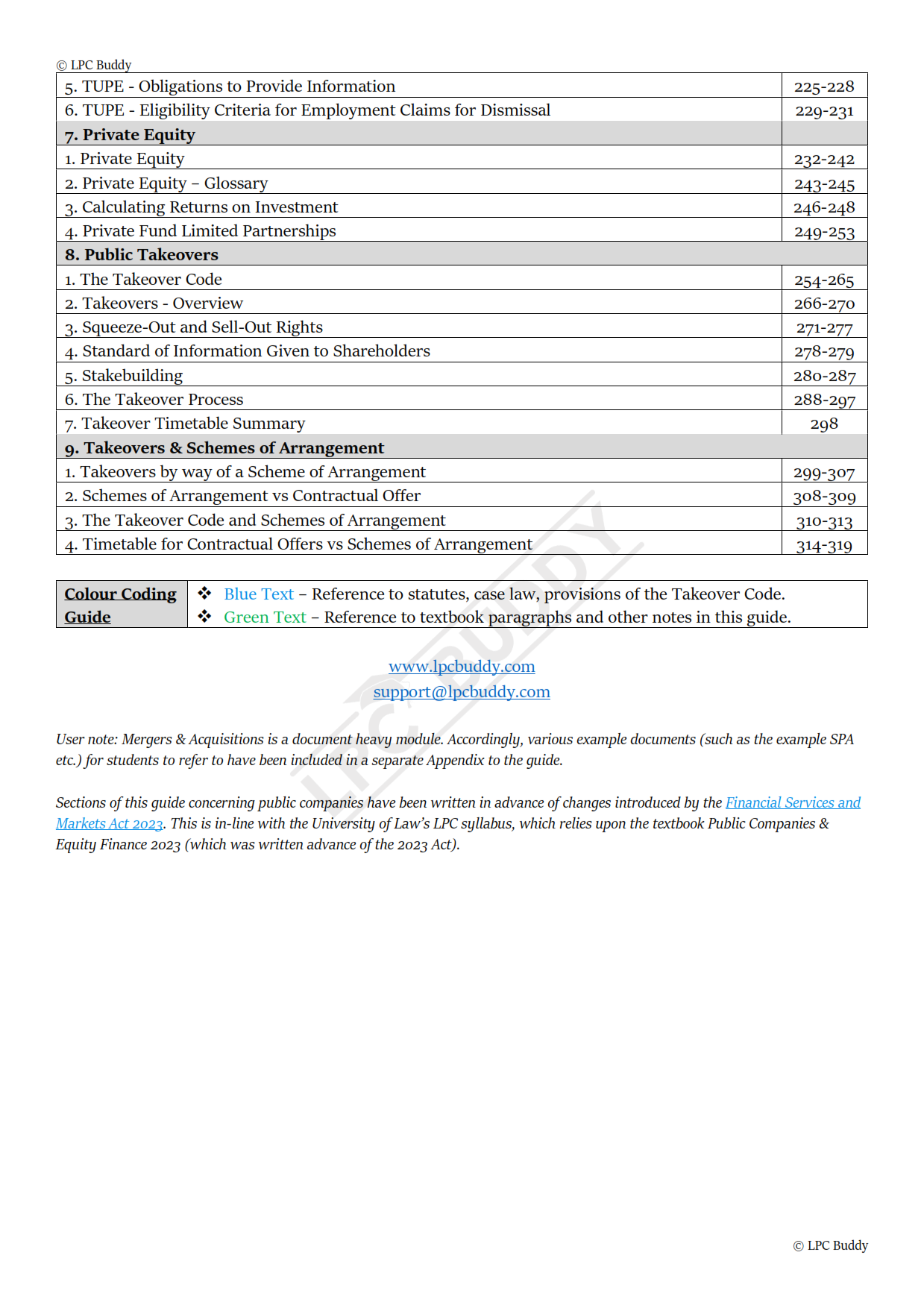 LPC Buddy™ 2024 Mergers & Acquisitions Distinction LPC Notes