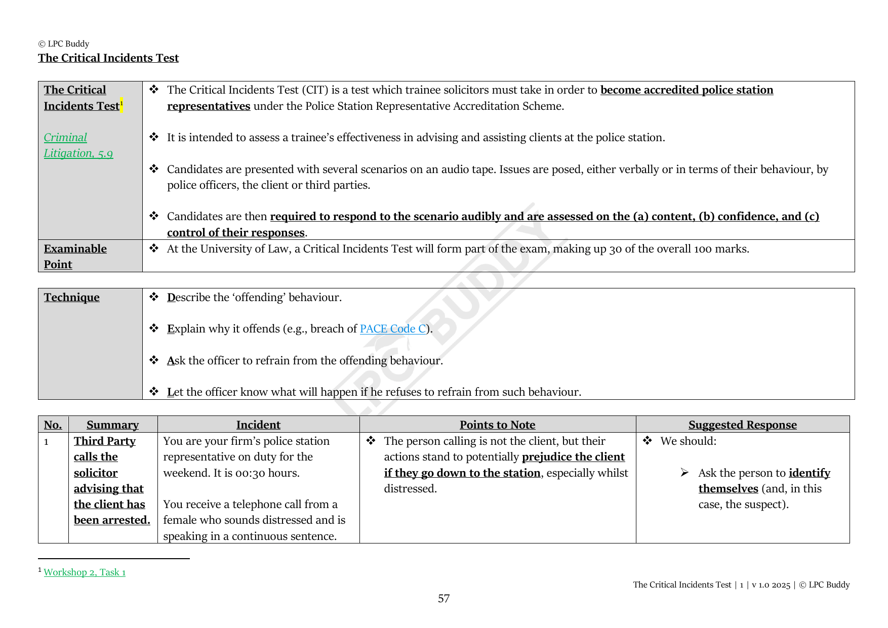 LPC Buddy™ 2025 | Advanced Criminal Law | Distinction Level Study Guide for the LPC (Electronic)