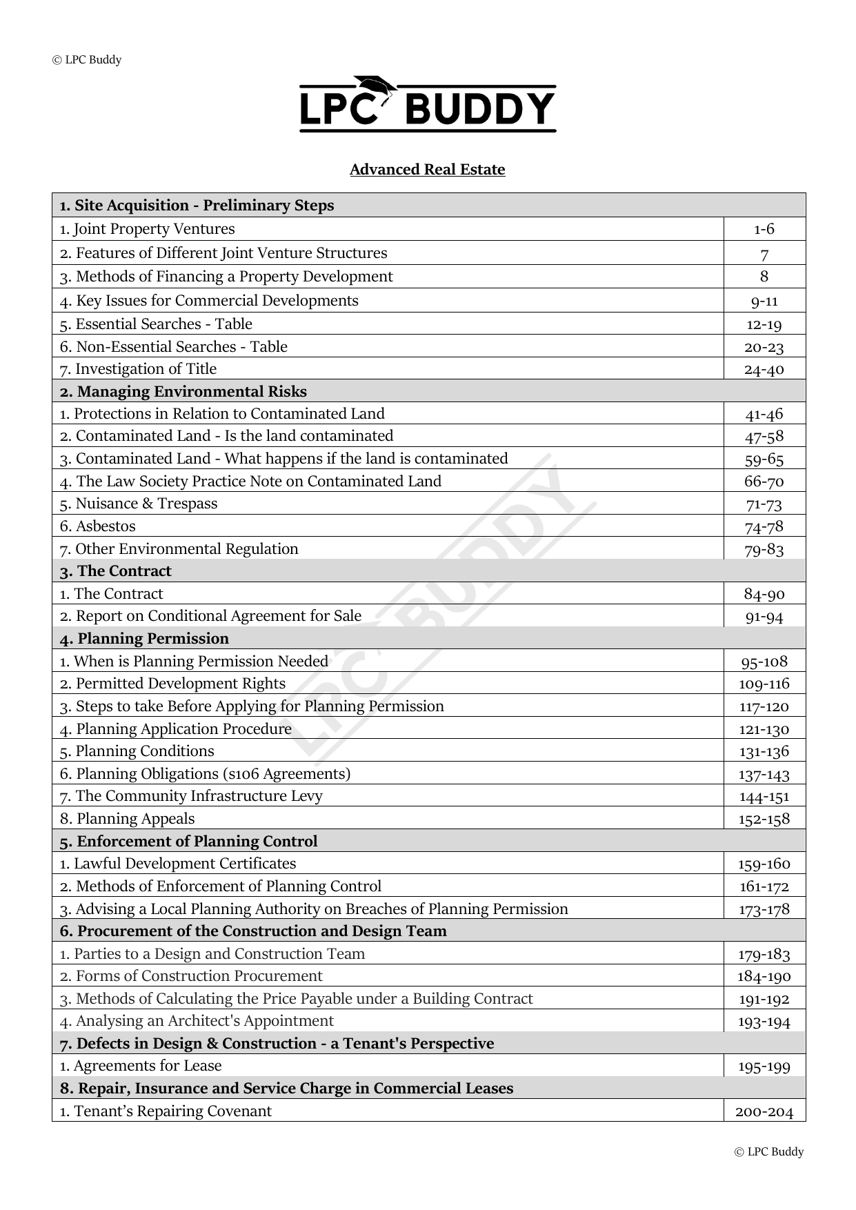 LPC Buddy™ 2025 | Advanced Real Estate | Distinction Level Study Guide for the LPC (Electronic)