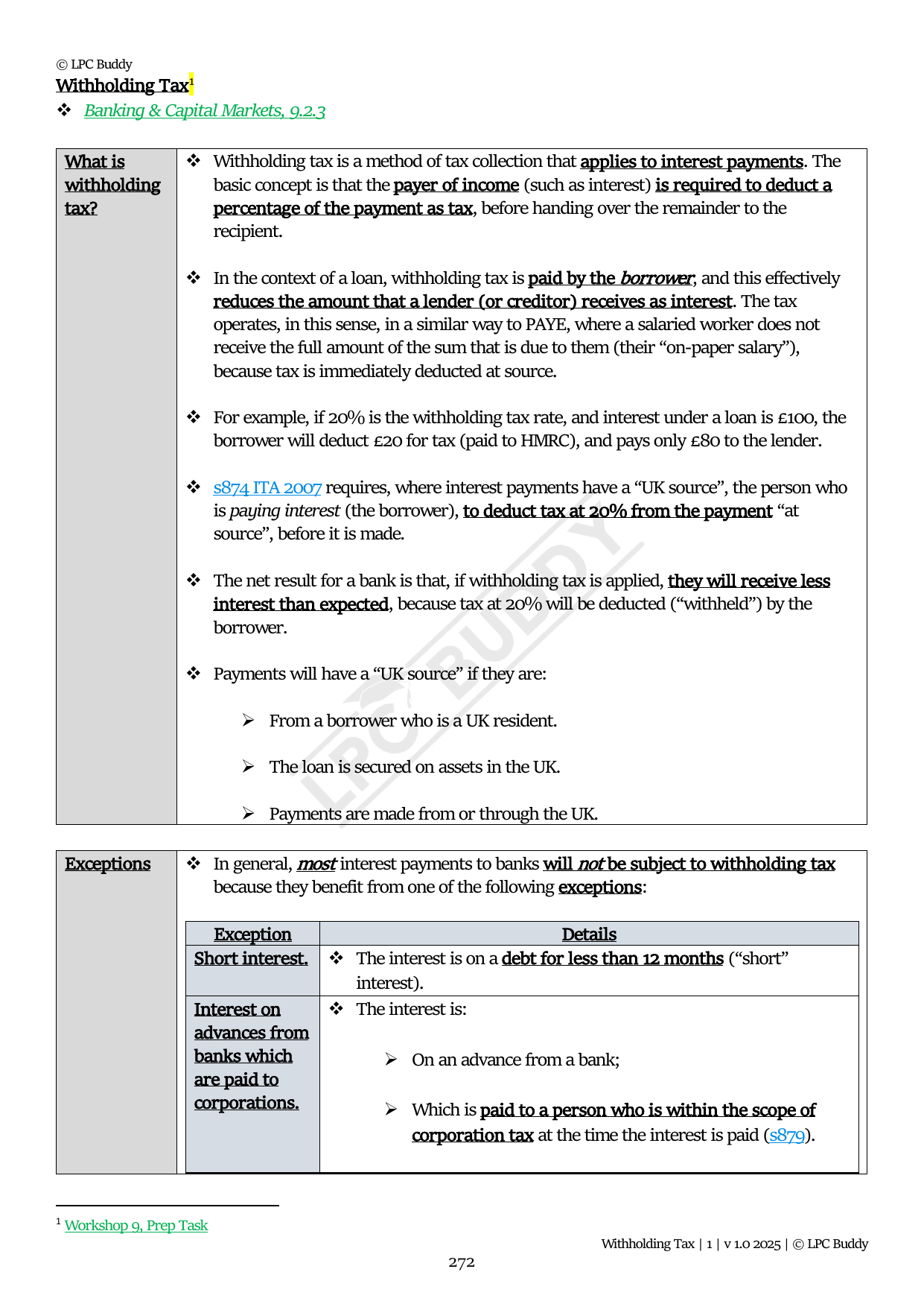 LPC Buddy™ 2025 | Banking & Debt Finance | Distinction Level Study Guide for the LPC (Electronic)