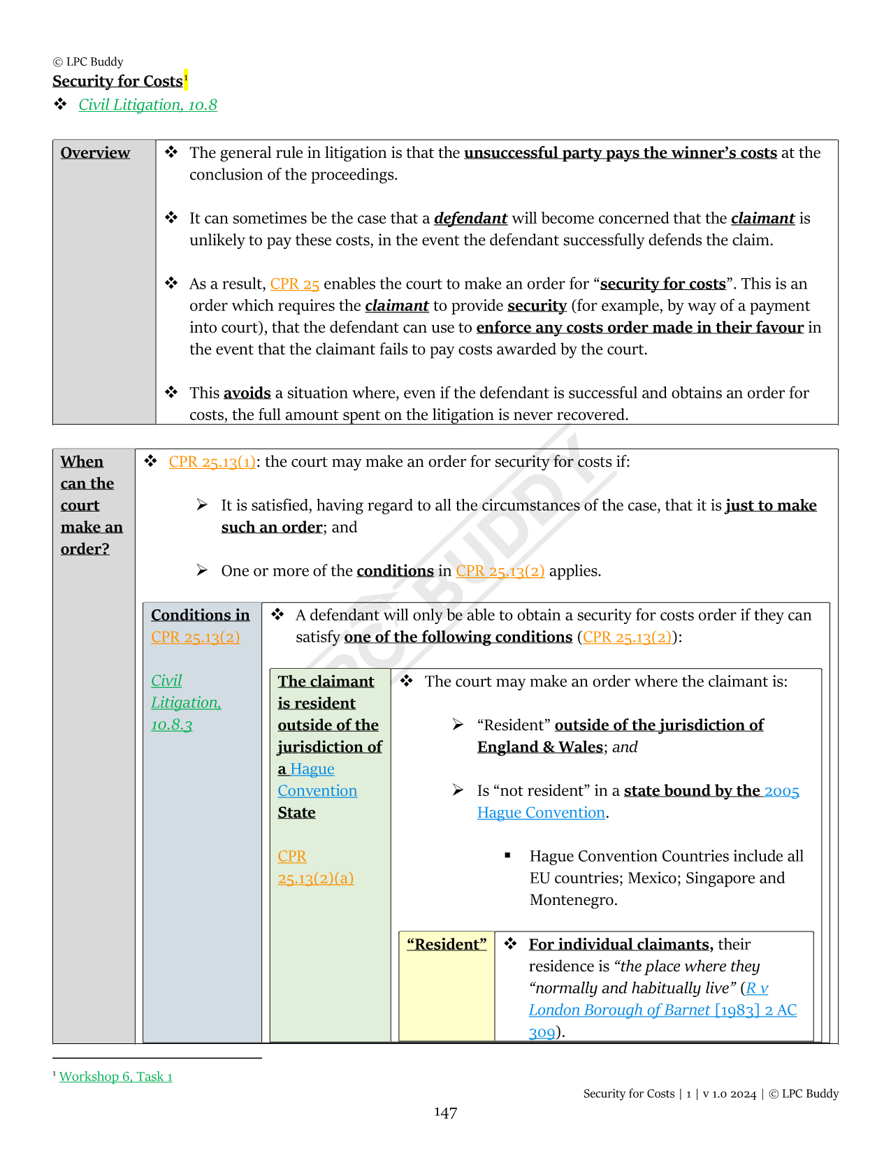 LPC Buddy™ 2024 / 25 | Dispute Resolution / Civil & Criminal Litigation | Digital Distinction Level Study Guide for the LPC