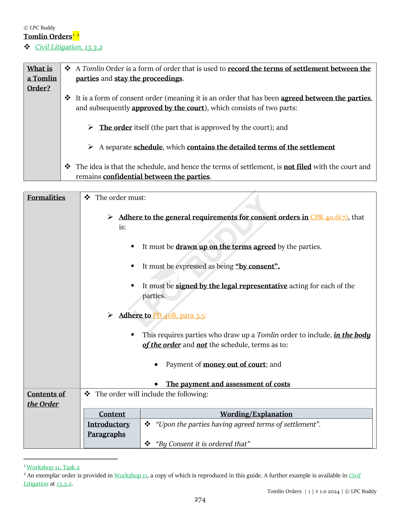 LPC Buddy™ 2024 / 25 | Dispute Resolution / Civil & Criminal Litigation | Digital Distinction Level Study Guide for the LPC