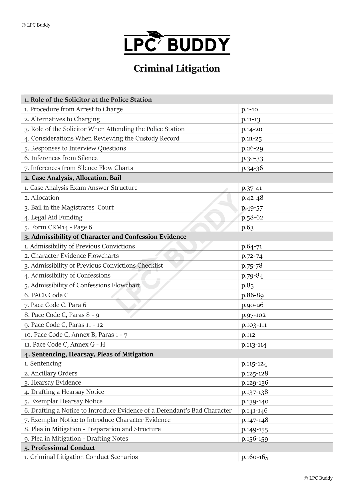 LPC Buddy™ 2024 / 25 | Dispute Resolution / Civil & Criminal Litigation | Digital Distinction Level Study Guide for the LPC