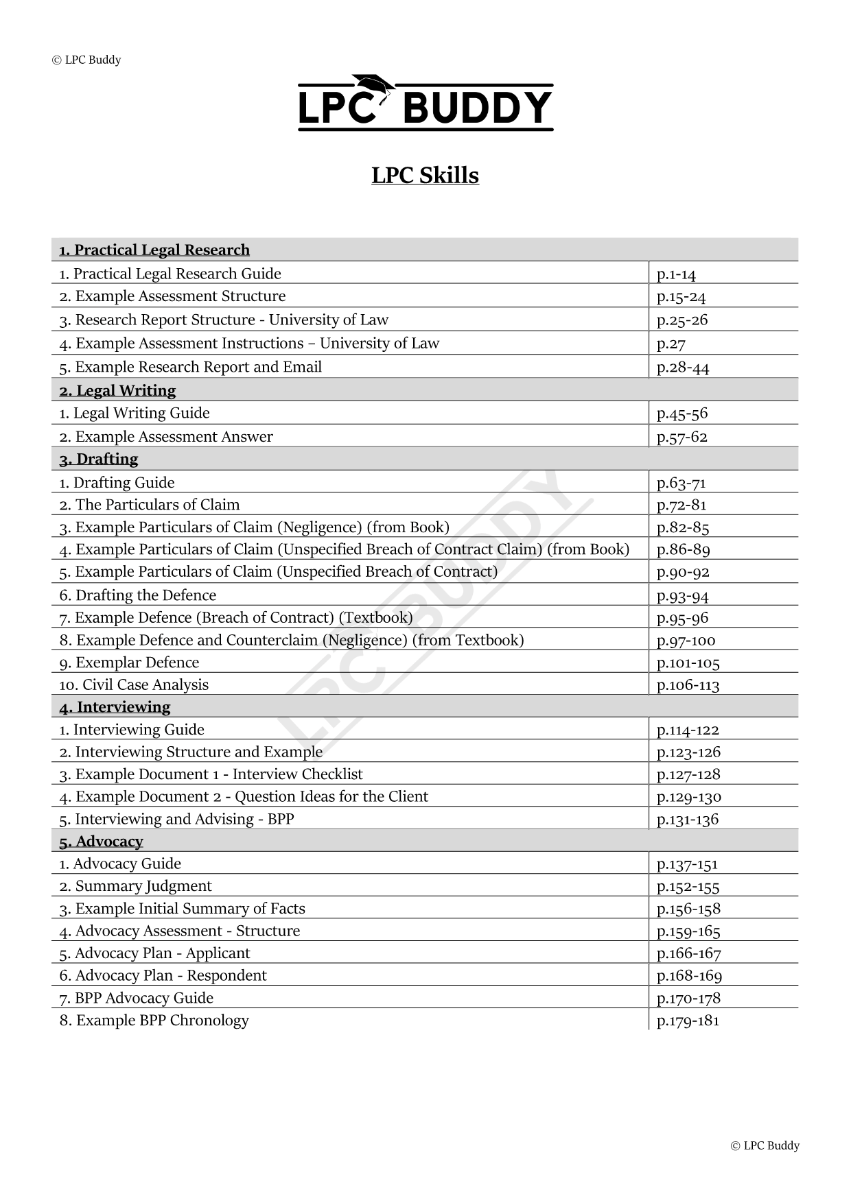 LPC Buddy™ 2024 / 25 | LPC Practical Skills | Digital Distinction Level Study Guide for the LPC
