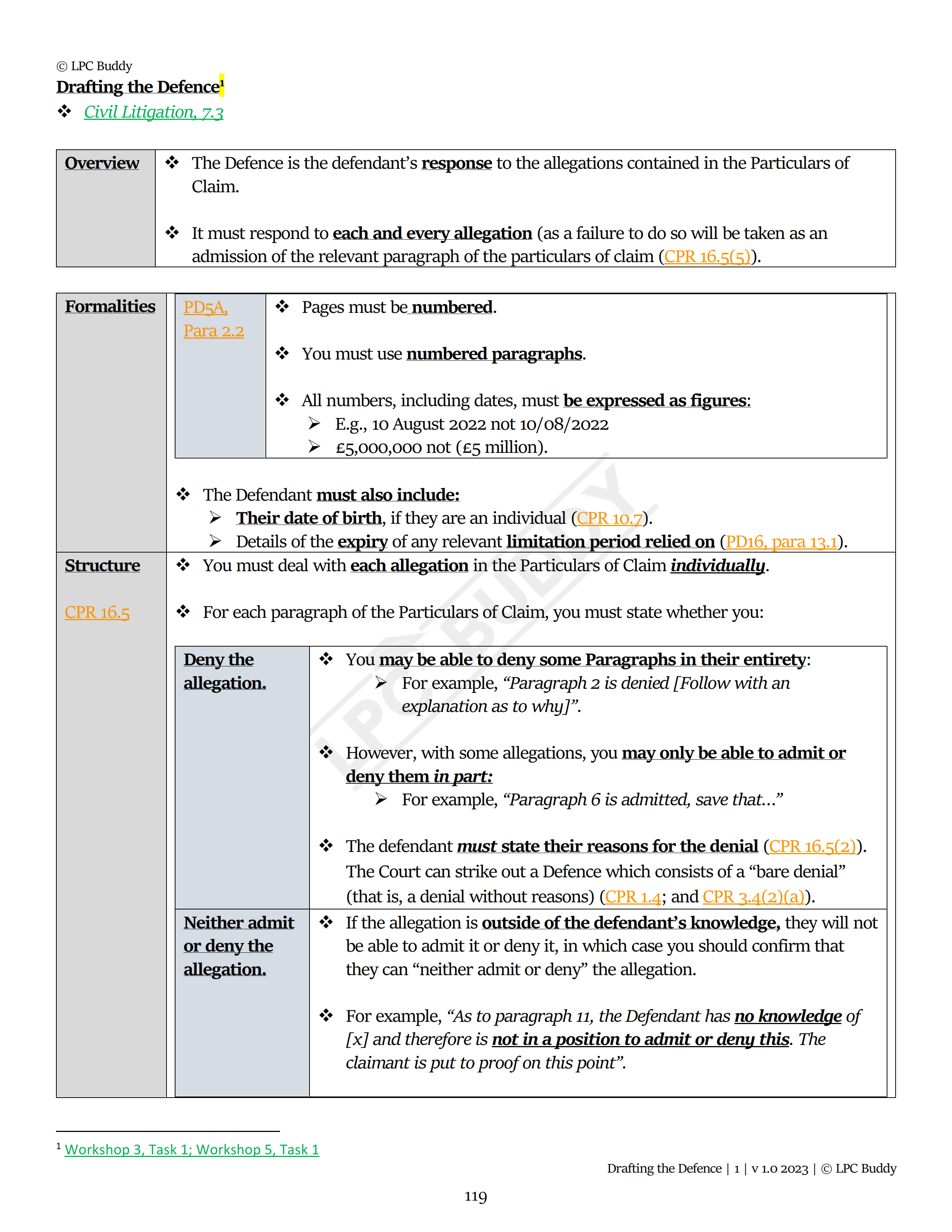 LPC Buddy™ 2023 / 24 | Dispute Resolution / Civil & Criminal Litigation | Digital Distinction Level Study Guide for the LPC