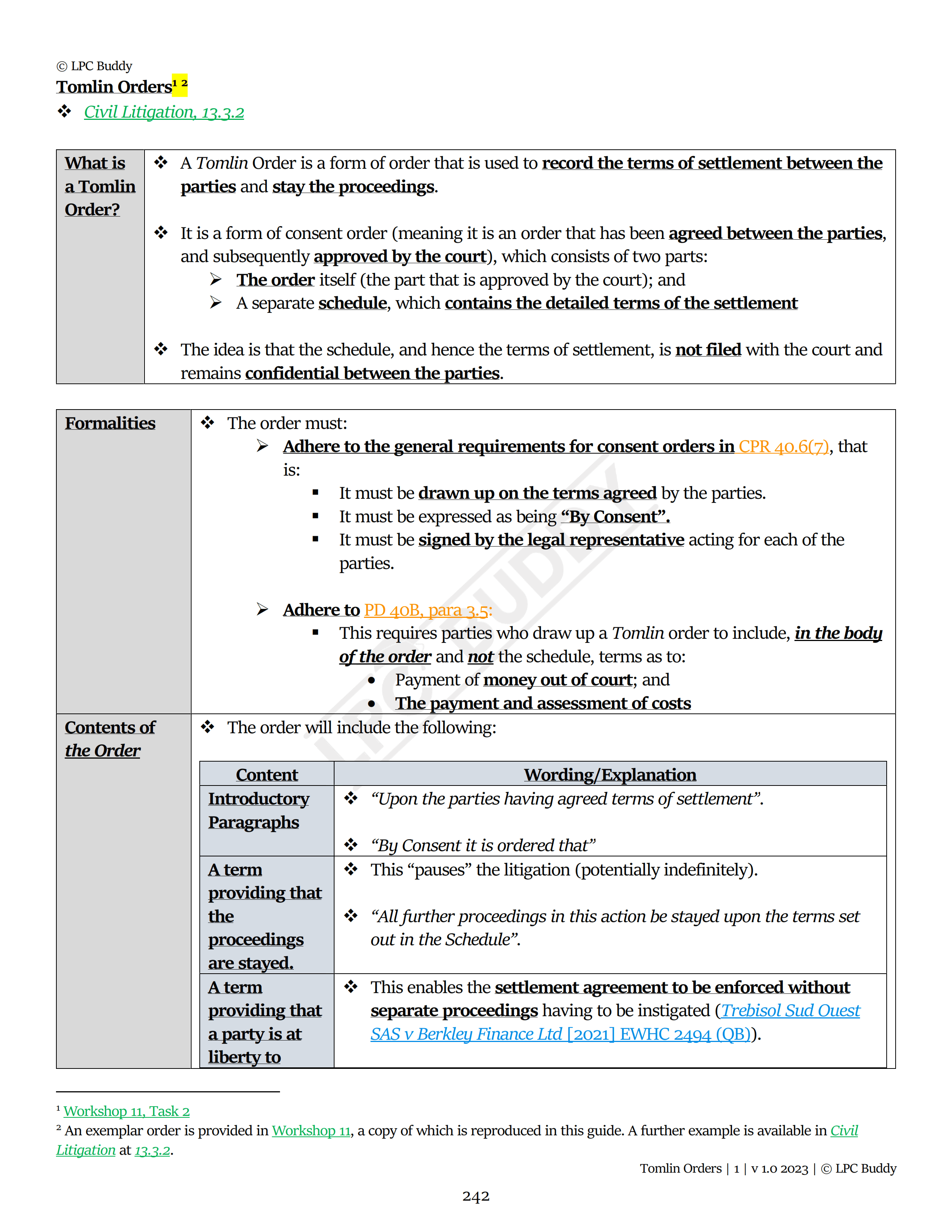 LPC Buddy™ 2023 / 24 | Dispute Resolution / Civil & Criminal Litigation | Digital Distinction Level Study Guide for the LPC