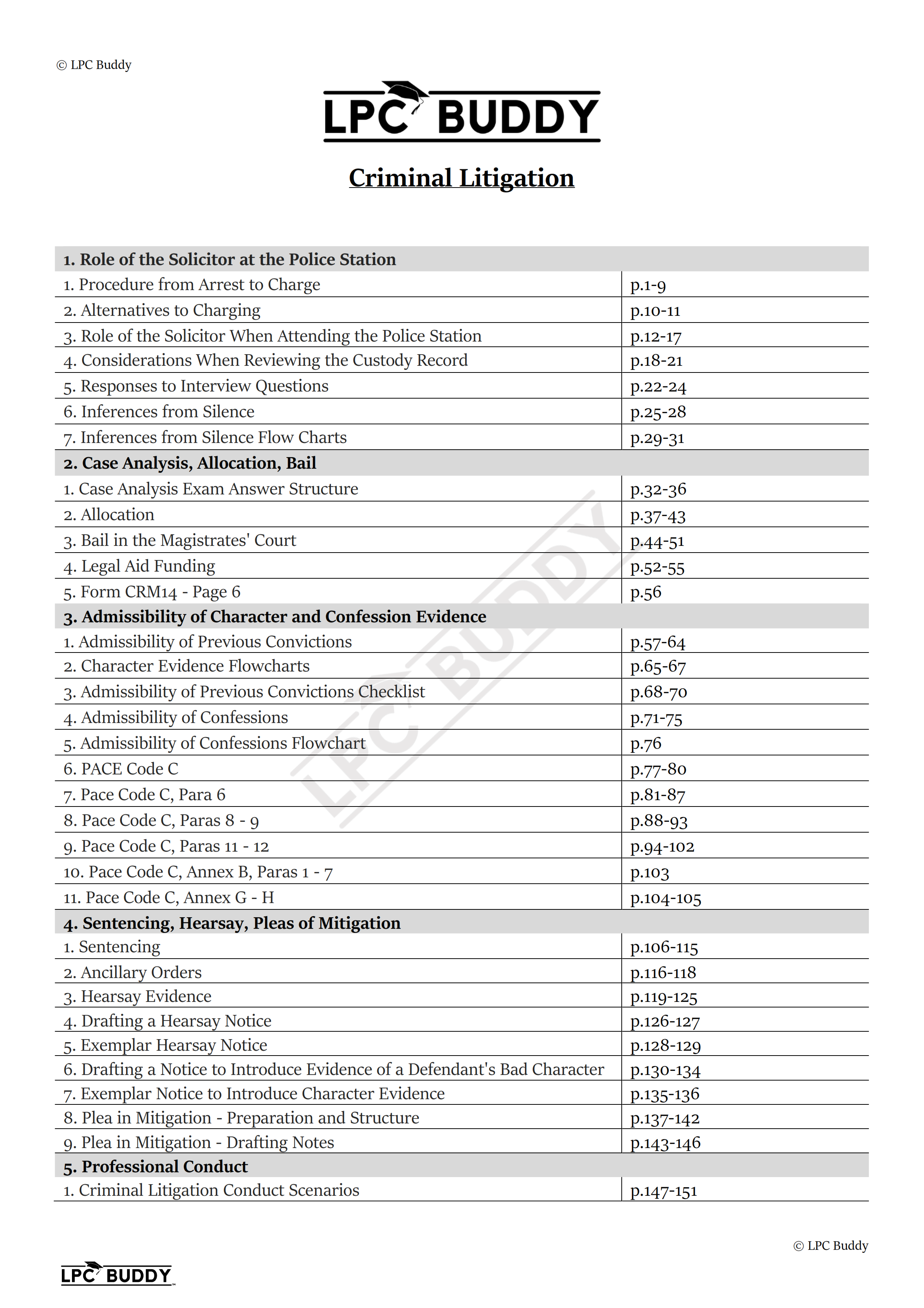 LPC Buddy™ 2023 / 24 | Dispute Resolution / Civil & Criminal Litigation | Digital Distinction Level Study Guide for the LPC