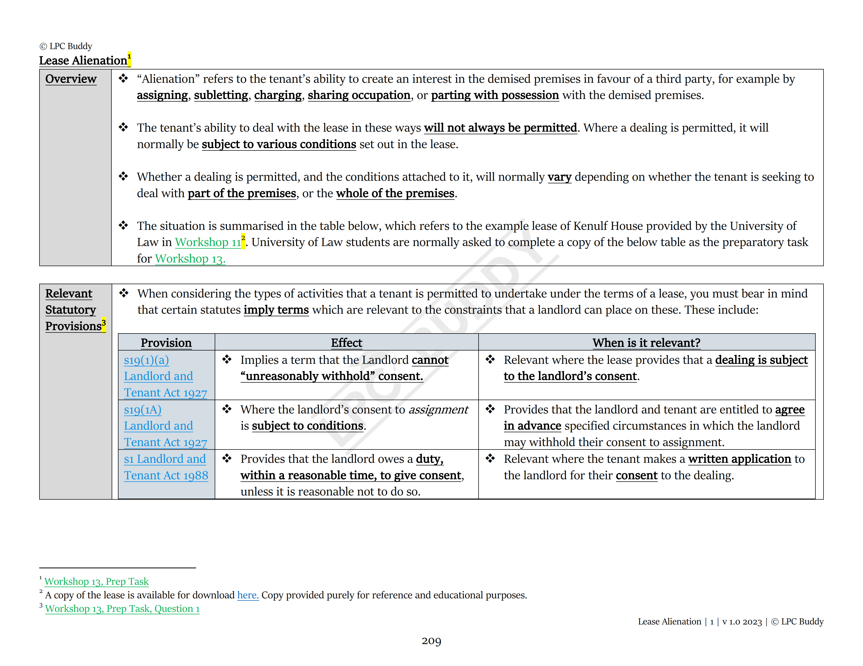 LPC Buddy™ 2023 / 24 | Real Estate / Property Law & Practice | Digital Distinction Level Study Guide for the LPC