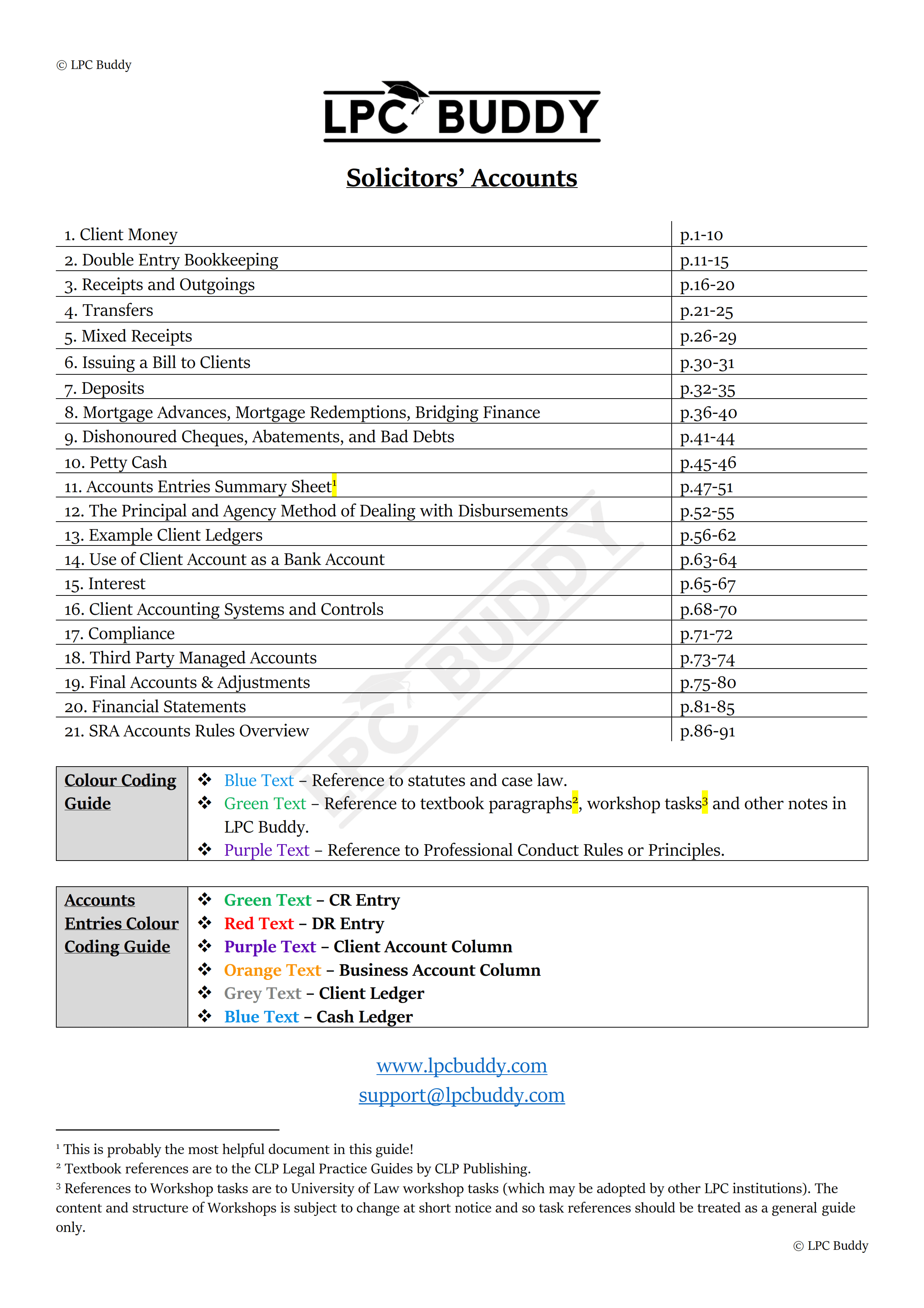 LPC Buddy™ 2023 / 24 | Solicitors' Accounts | Digital Distinction Level Study Guide for the LPC