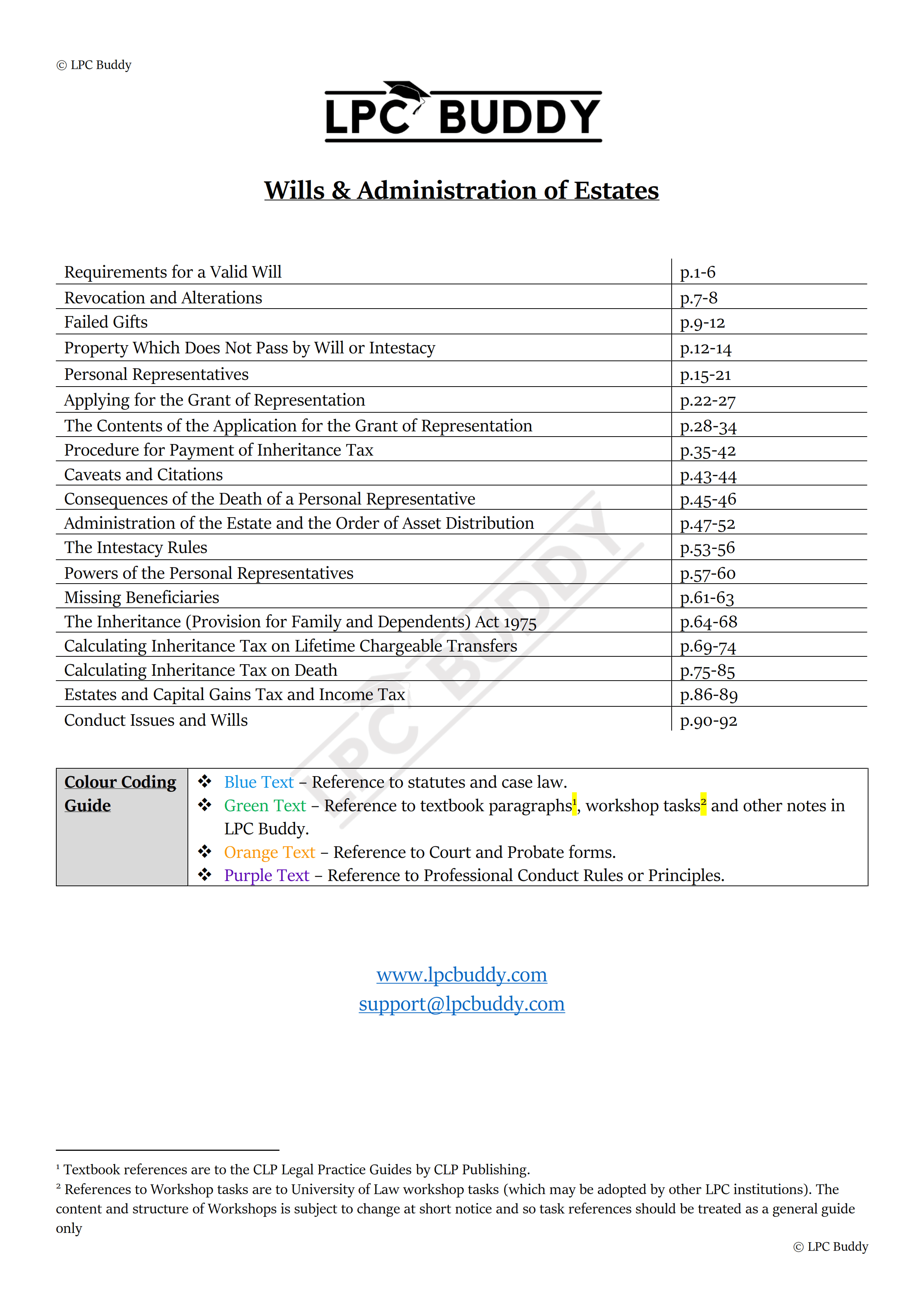 LPC Buddy™ 2023 / 24 | Complete Core Module Guide | Digital Distinction Level Study Guide for the LPC