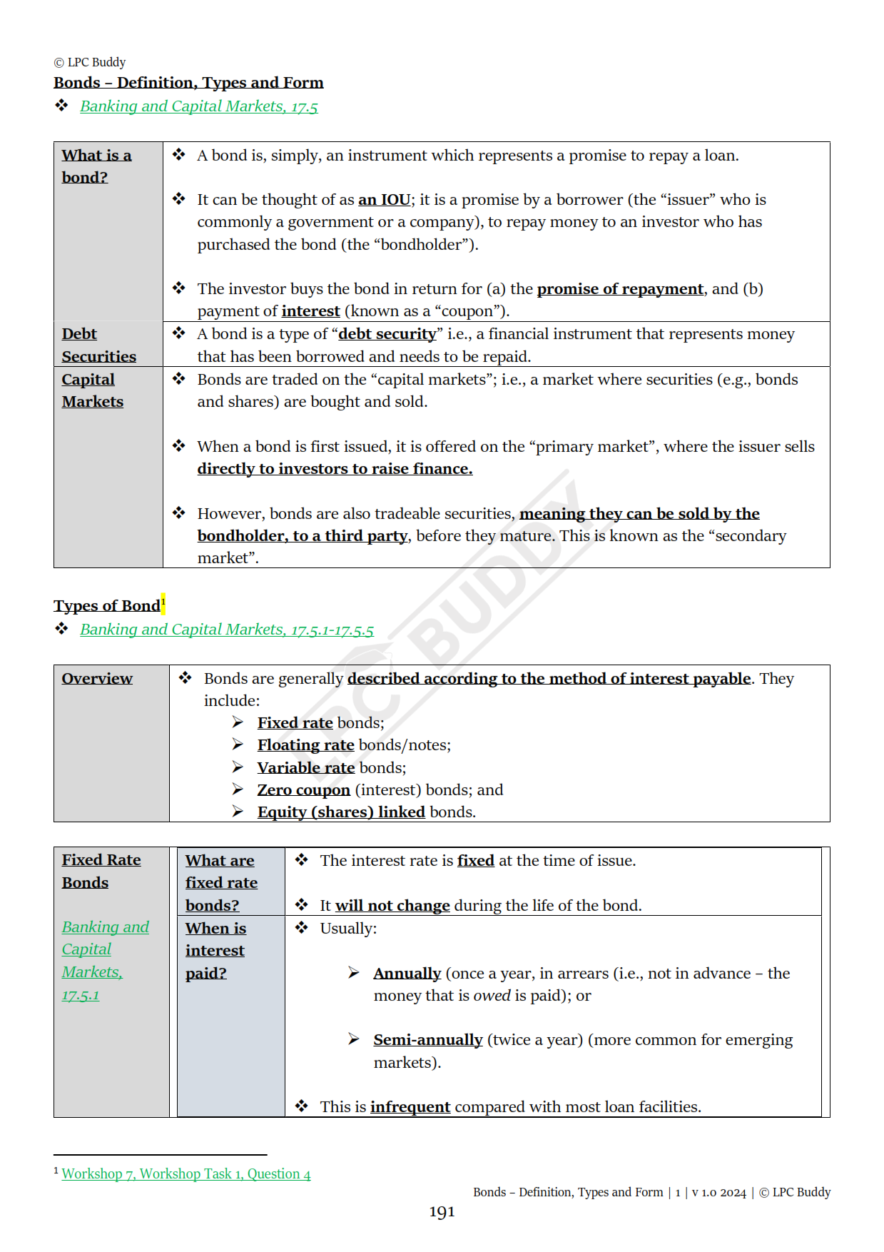 LPC Buddy™ 2024 | Banking & Debt Finance | Distinction Level Study Guide for the LPC (Electronic)