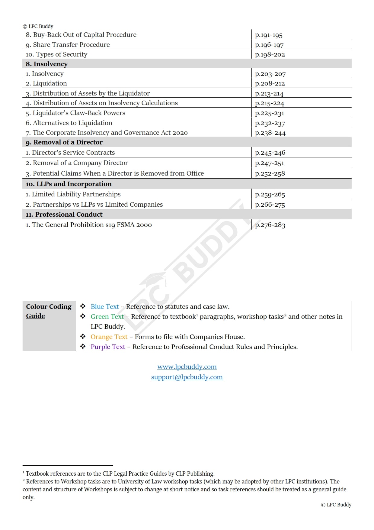 LPC Buddy™ 2025 / 26 | Complete Core Module Guide | Digital Distinction Level Study Guide for the LPC