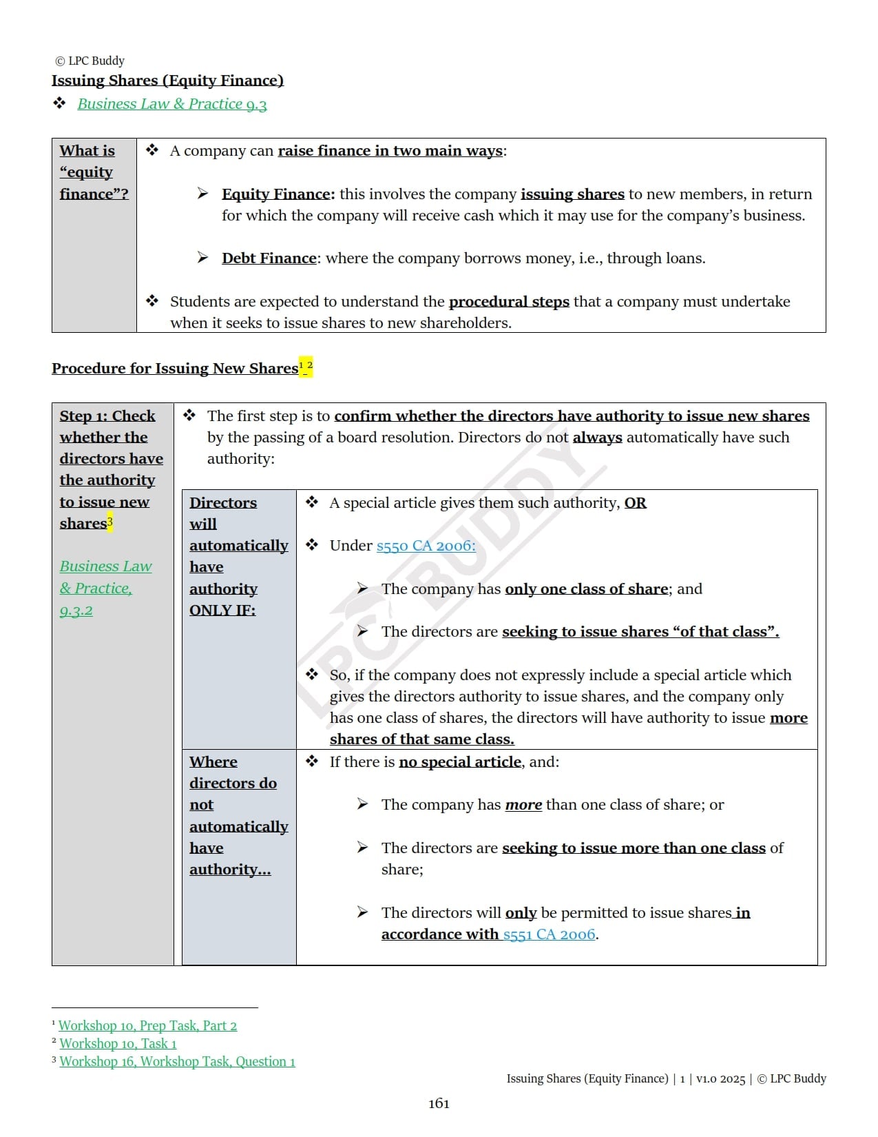 LPC Buddy™ 2025 / 26 | Business Law & Practice | Digital Distinction Level Study Guide for the LPC