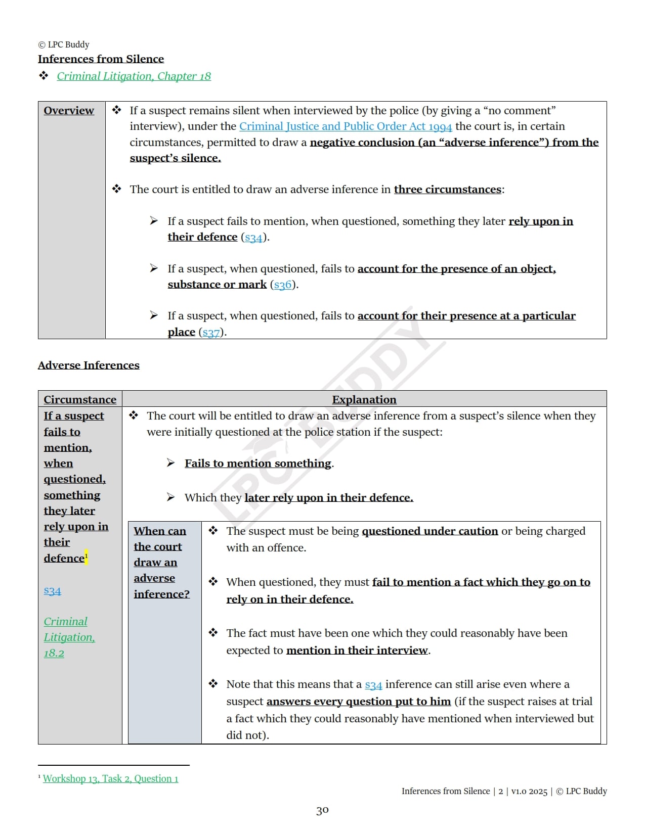 LPC Buddy™ 2025 / 26 | Dispute Resolution (Civil & Criminal Litigation) | Digital Distinction Level Study Guide for the LPC