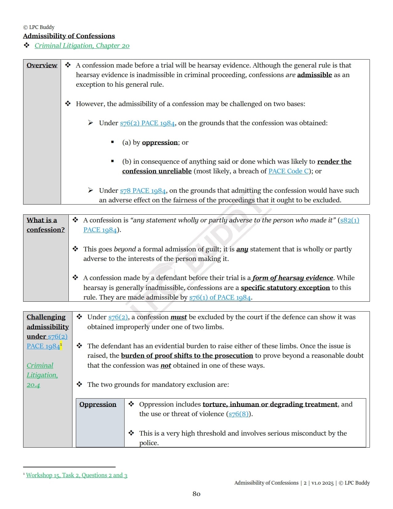 LPC Buddy™ 2025 / 26 | Dispute Resolution (Civil & Criminal Litigation) | Digital Distinction Level Study Guide for the LPC