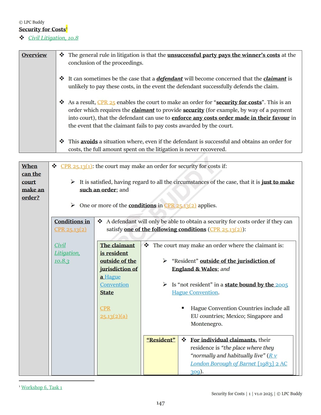 LPC Buddy™ 2025 / 26 | Dispute Resolution (Civil & Criminal Litigation) | Digital Distinction Level Study Guide for the LPC