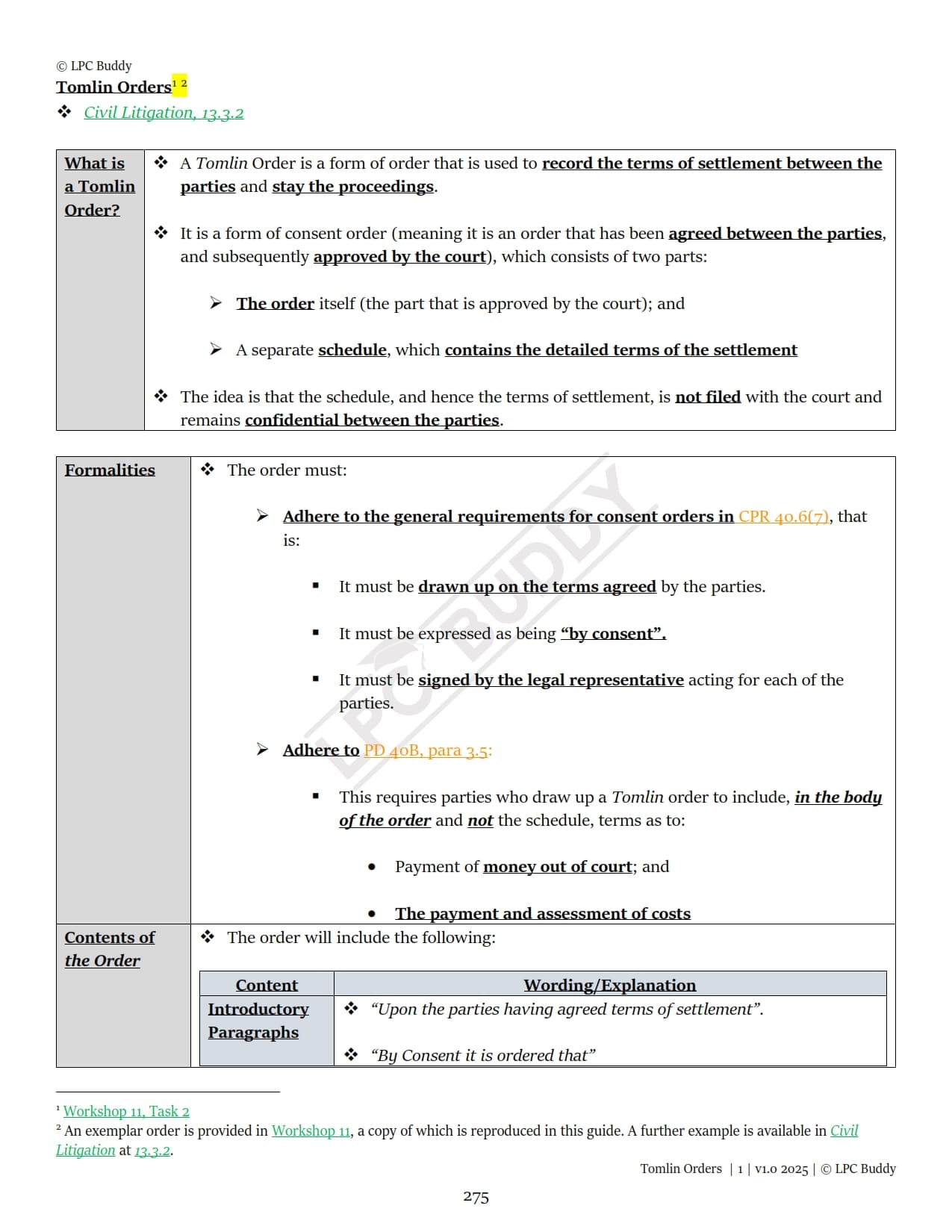 LPC Buddy™ 2025 / 26 | Dispute Resolution (Civil & Criminal Litigation) | Digital Distinction Level Study Guide for the LPC