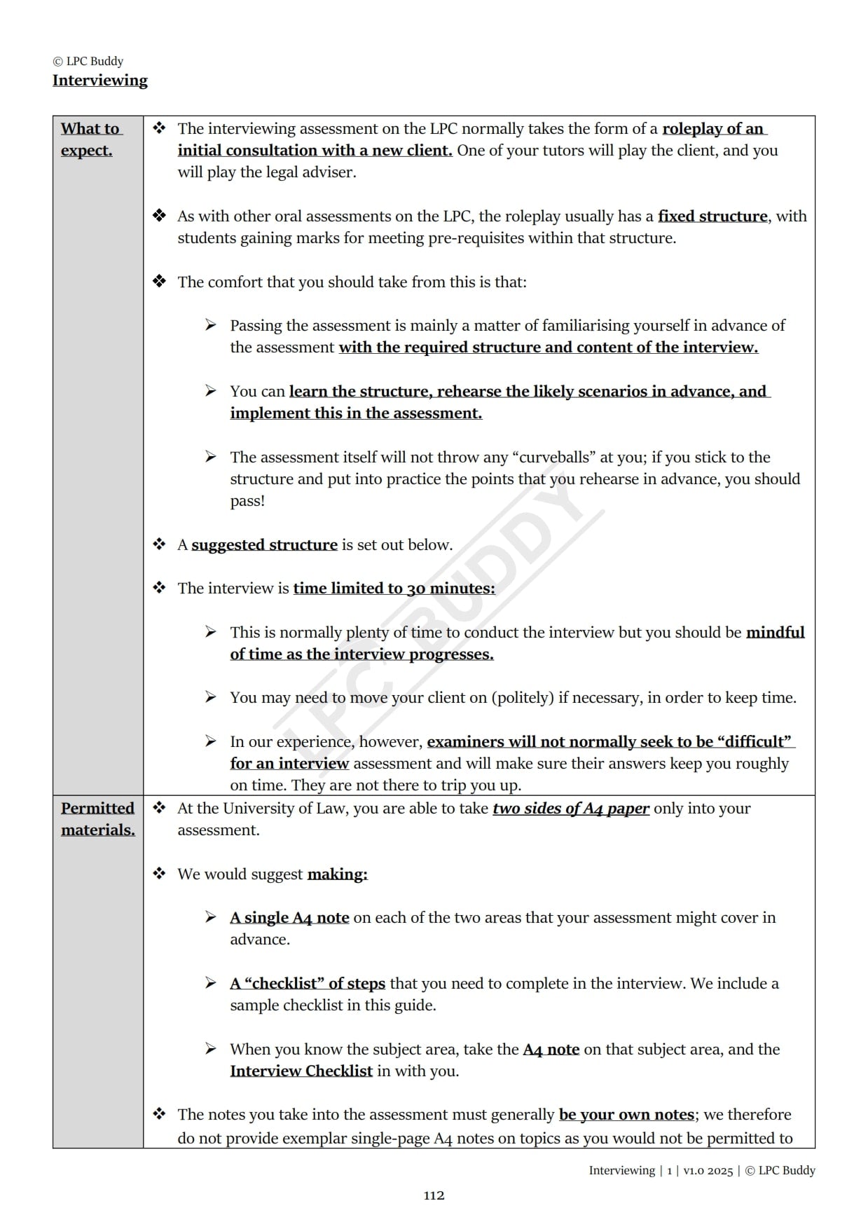 LPC Buddy™ 2025 / 26 | LPC Skills | Digital Distinction Level Study Guide for the LPC