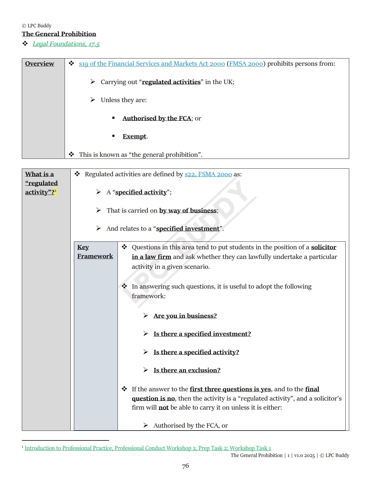 LPC Buddy™ 2025 / 26 | Professional Conduct & Regulation | Digital Distinction Level Study Guide for the LPC
