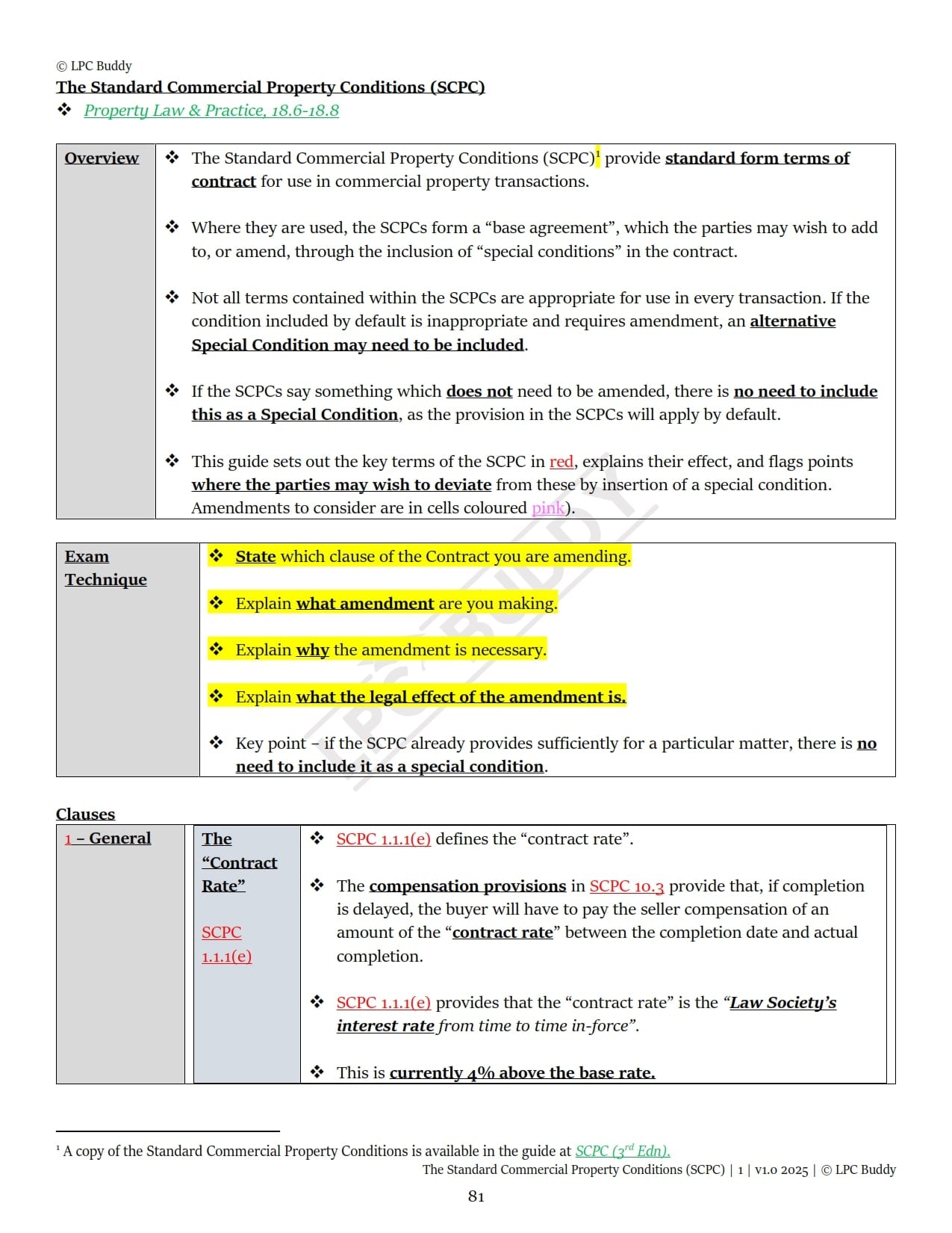 LPC Buddy™ 2025 / 26 | Real Estate / Property Law & Practice | Digital Distinction Level Study Guide for the LPC