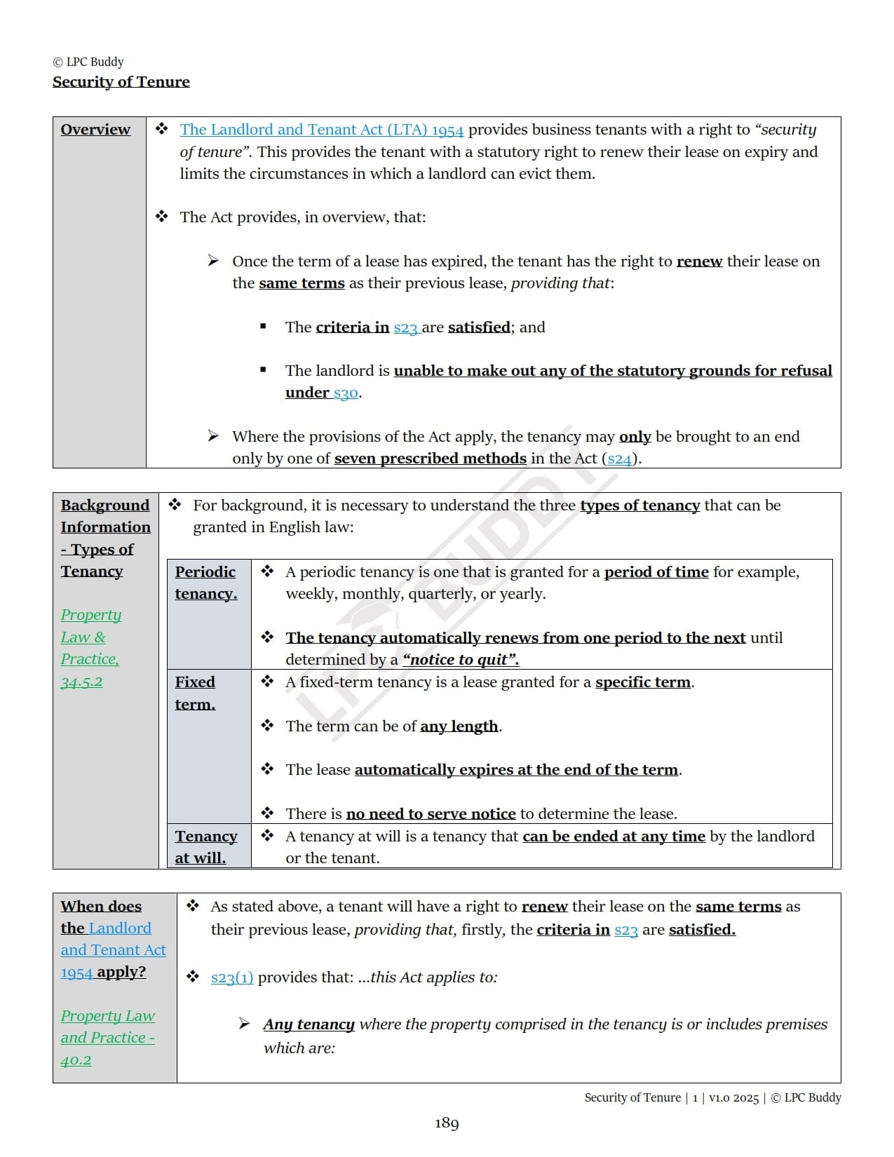 LPC Buddy™ 2025 / 26 | Real Estate / Property Law & Practice | Digital Distinction Level Study Guide for the LPC