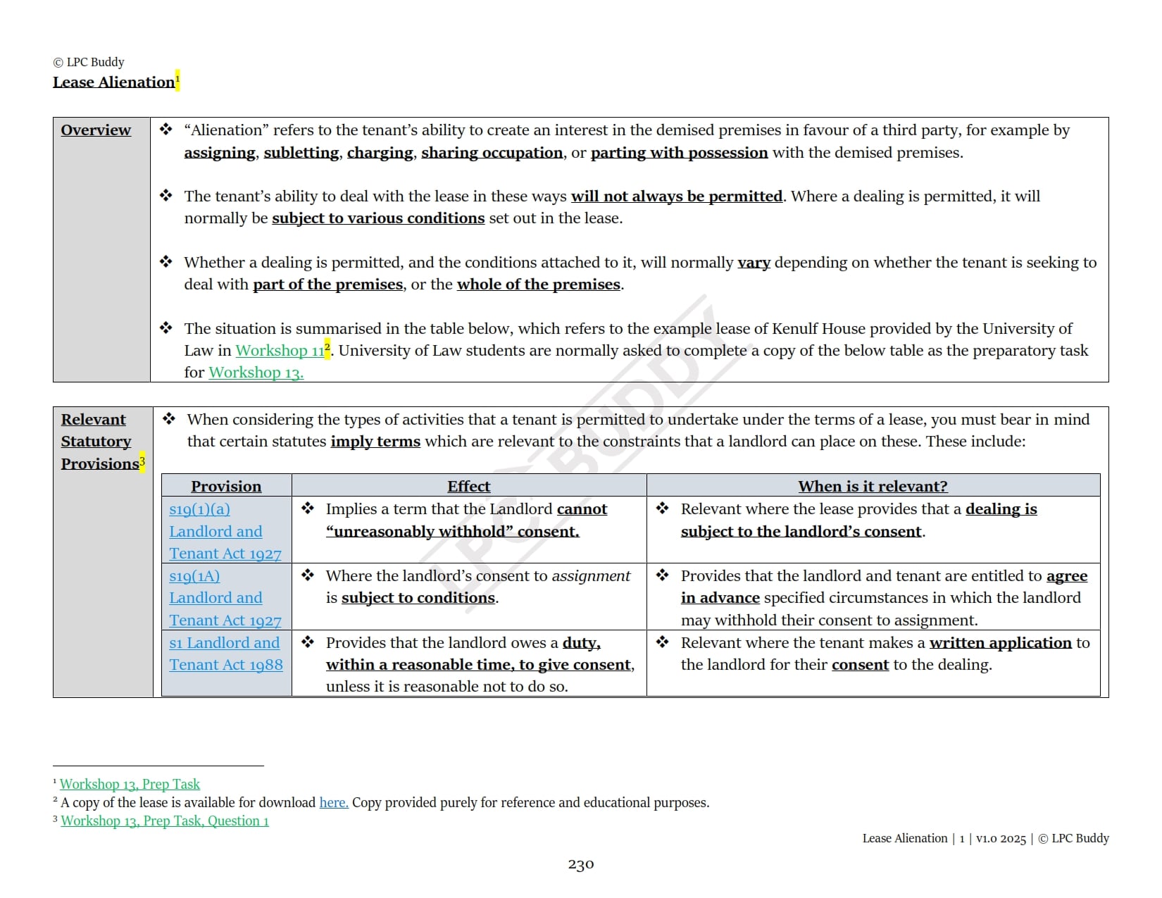 LPC Buddy™ 2025 / 26 | Real Estate / Property Law & Practice | Digital Distinction Level Study Guide for the LPC