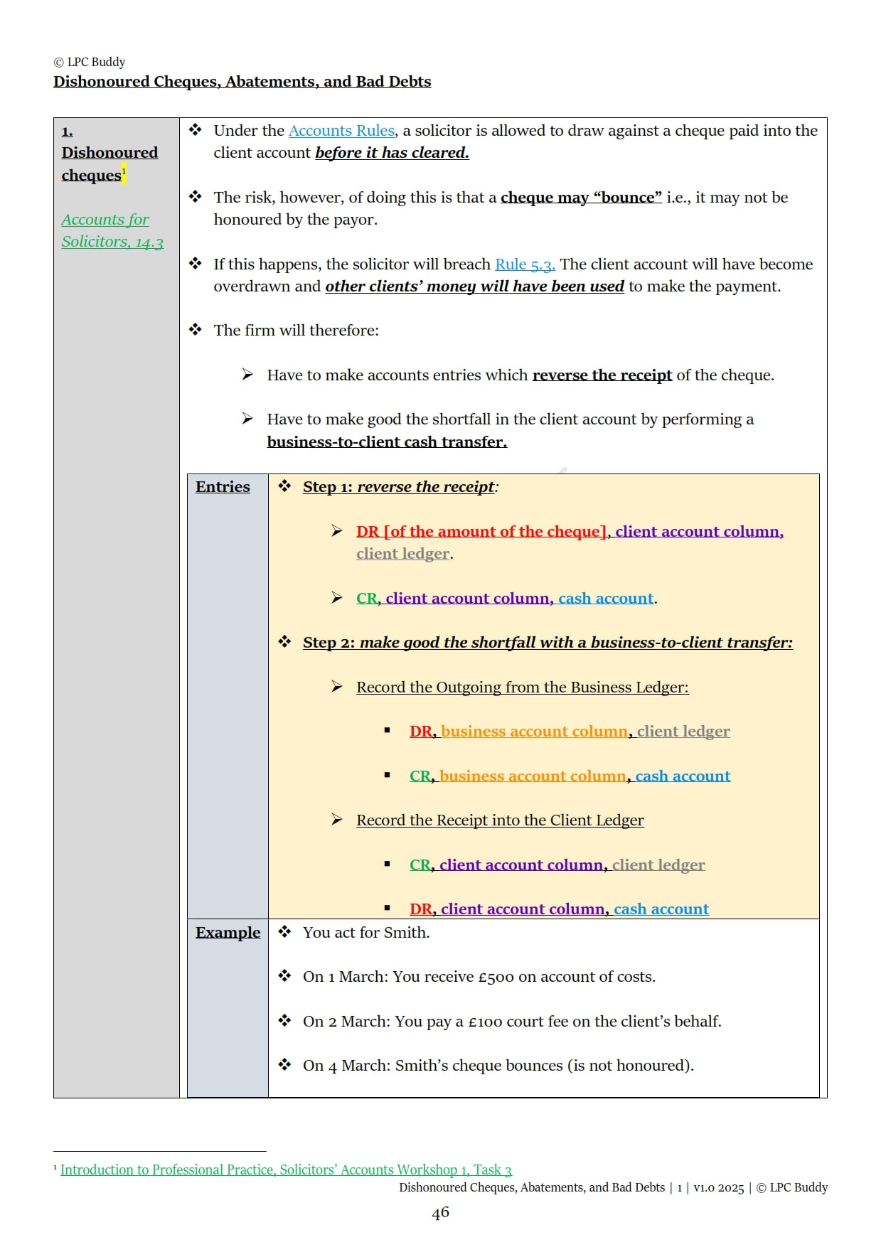 LPC Buddy™ 2025 / 26 | Solicitors' Accounts | Digital Distinction Level Study Guide for the LPC
