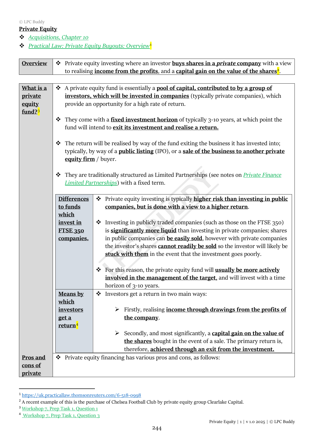 LPC Buddy™ 2025 | Mergers & Acquisitions | Distinction Level Study Guide for the LPC (Electronic)