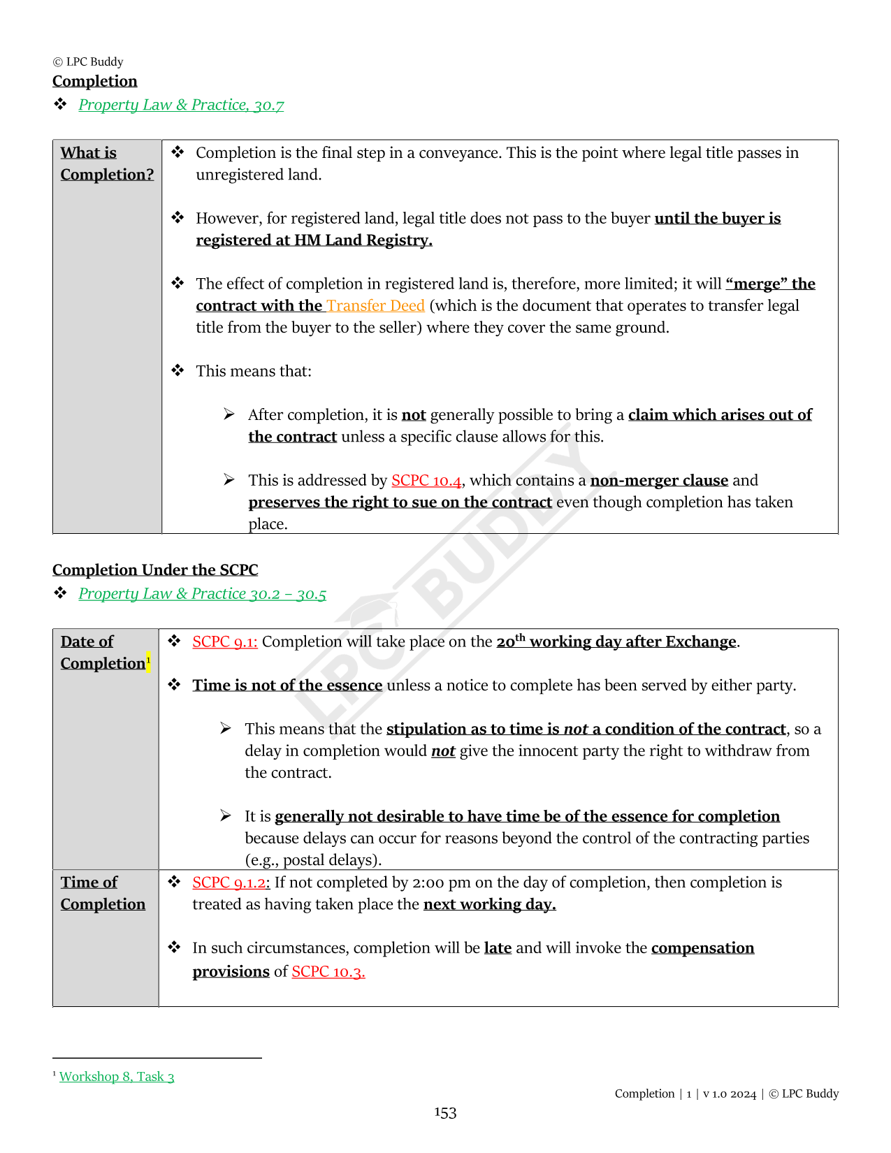 LPC Buddy™ 2024 / 25 | Real Estate / Property Law & Practice | Digital Distinction Level Study Guide for the LPC