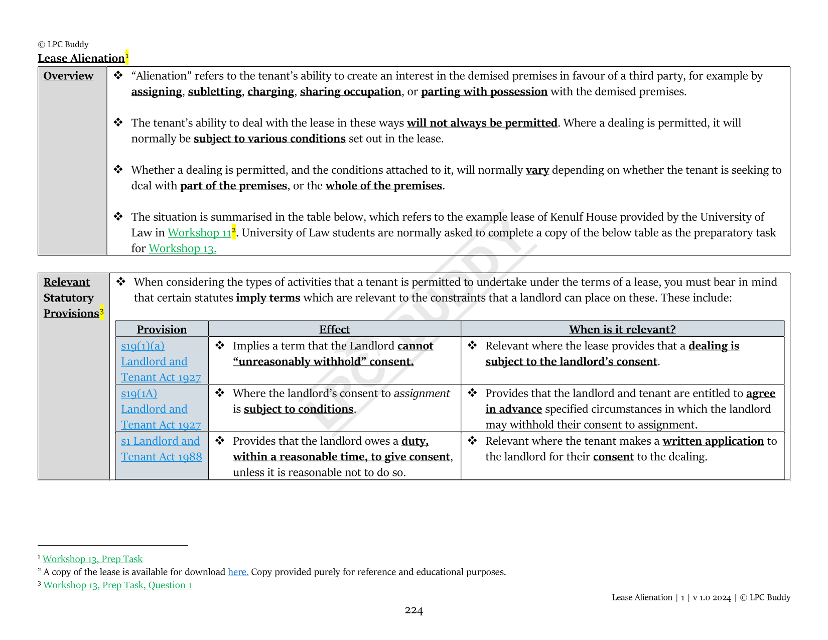 LPC Buddy™ 2024 / 25 | Real Estate / Property Law & Practice | Digital Distinction Level Study Guide for the LPC