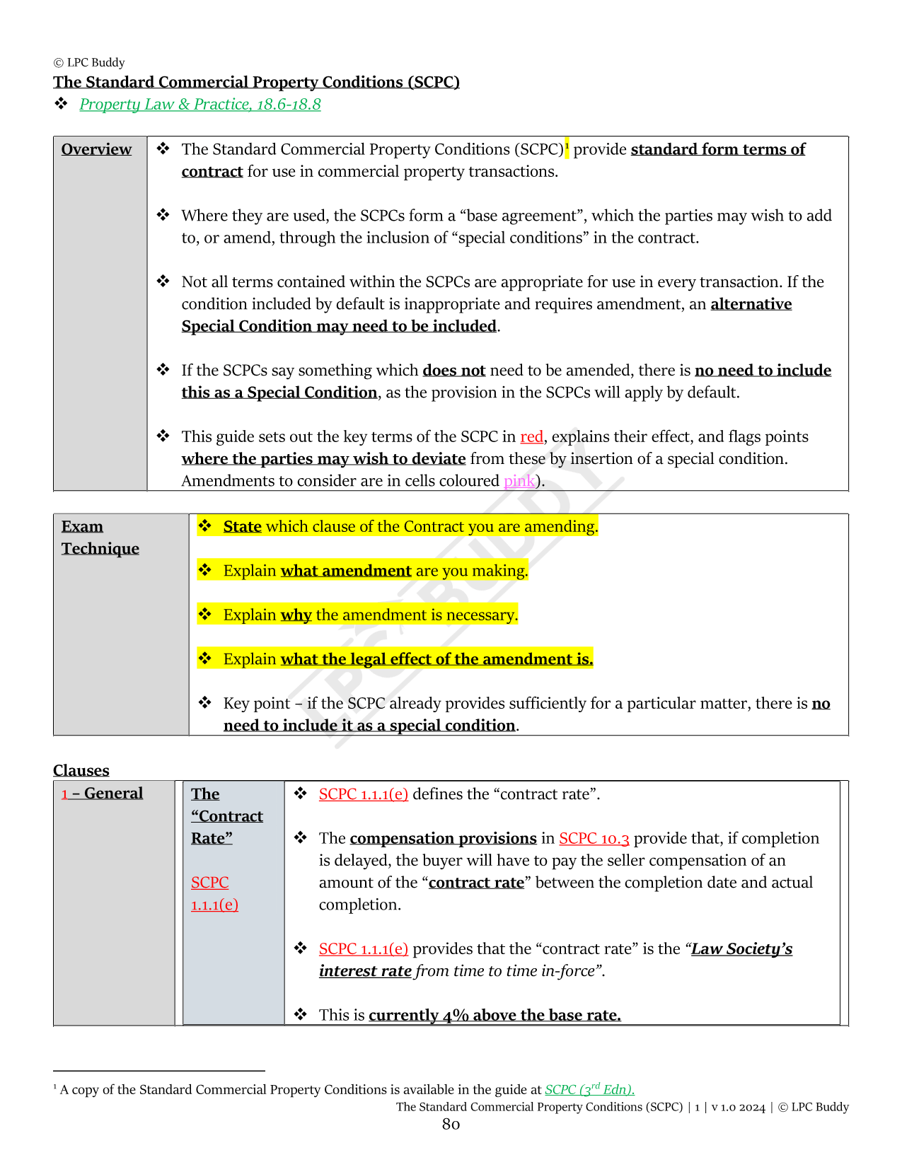 LPC Buddy™ 2024 / 25 | Real Estate / Property Law & Practice | Digital Distinction Level Study Guide for the LPC